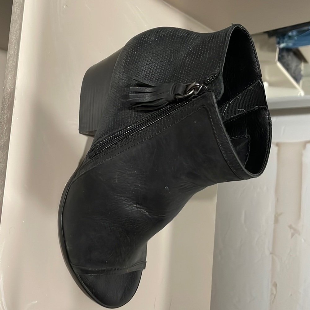 Nicole leather booties 6.5